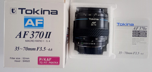 Objectif tokina af370ii - objectif,